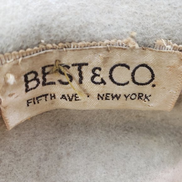 VINTAGE BEST & CO. FIFTH AVE NY ZIRGARA LADIES HAT - Picture 8 of 9